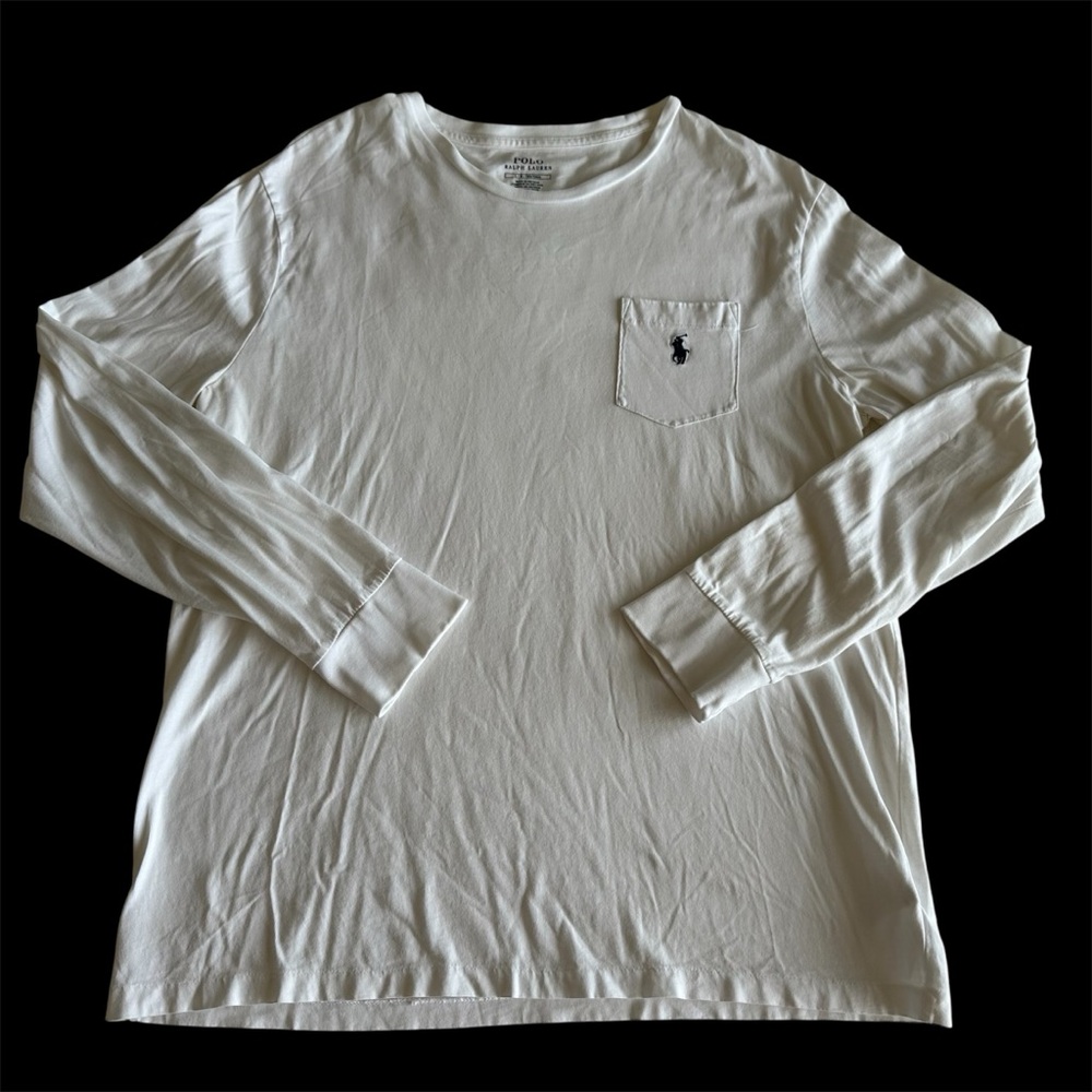 Polo Ralph Lauren White Long Sleeve Tee